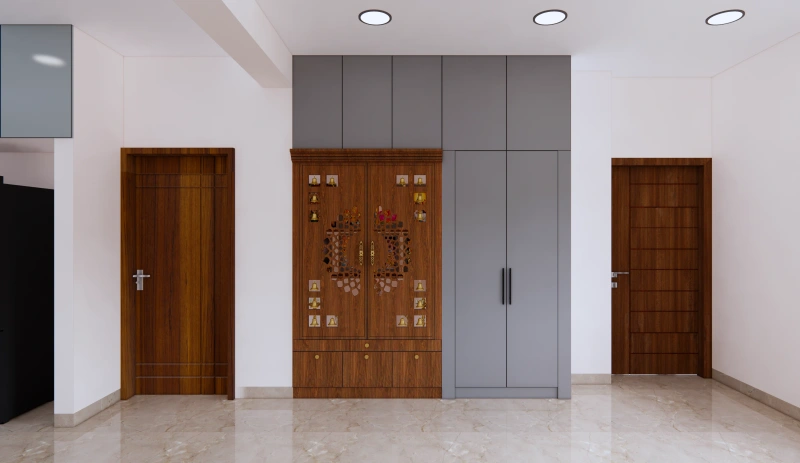 Pooja Unit Interior Design Project by Lamek Interiors - Pooja Unit interior design - sdfrl7xqr48gqdwmiwmk by Lamek Interiors Pooja Unit interior design - sdfrl7xqr48gqdwmiwmk by Lamek Interiors
